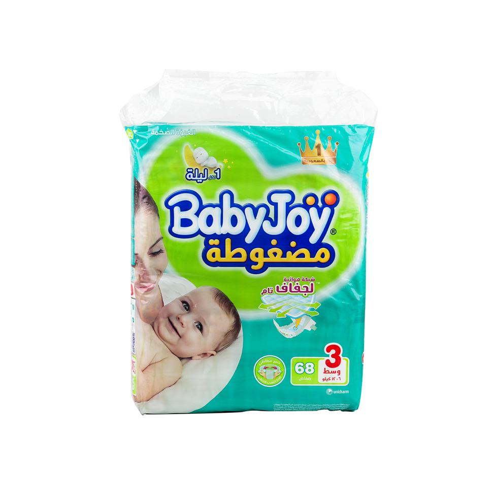 Baby Joy Baby Diapers No.3 (6-12kg) 68pcs