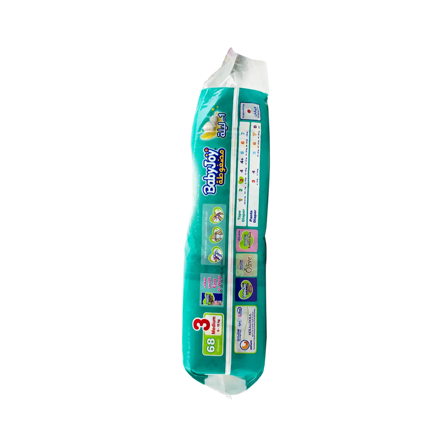 Baby Joy Baby Diapers No.3 (6-12kg) 68pcs