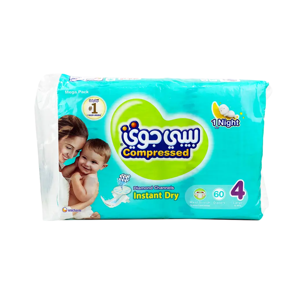 Baby Joy Baby Diapers No.4 (10-18kg) 60pcs