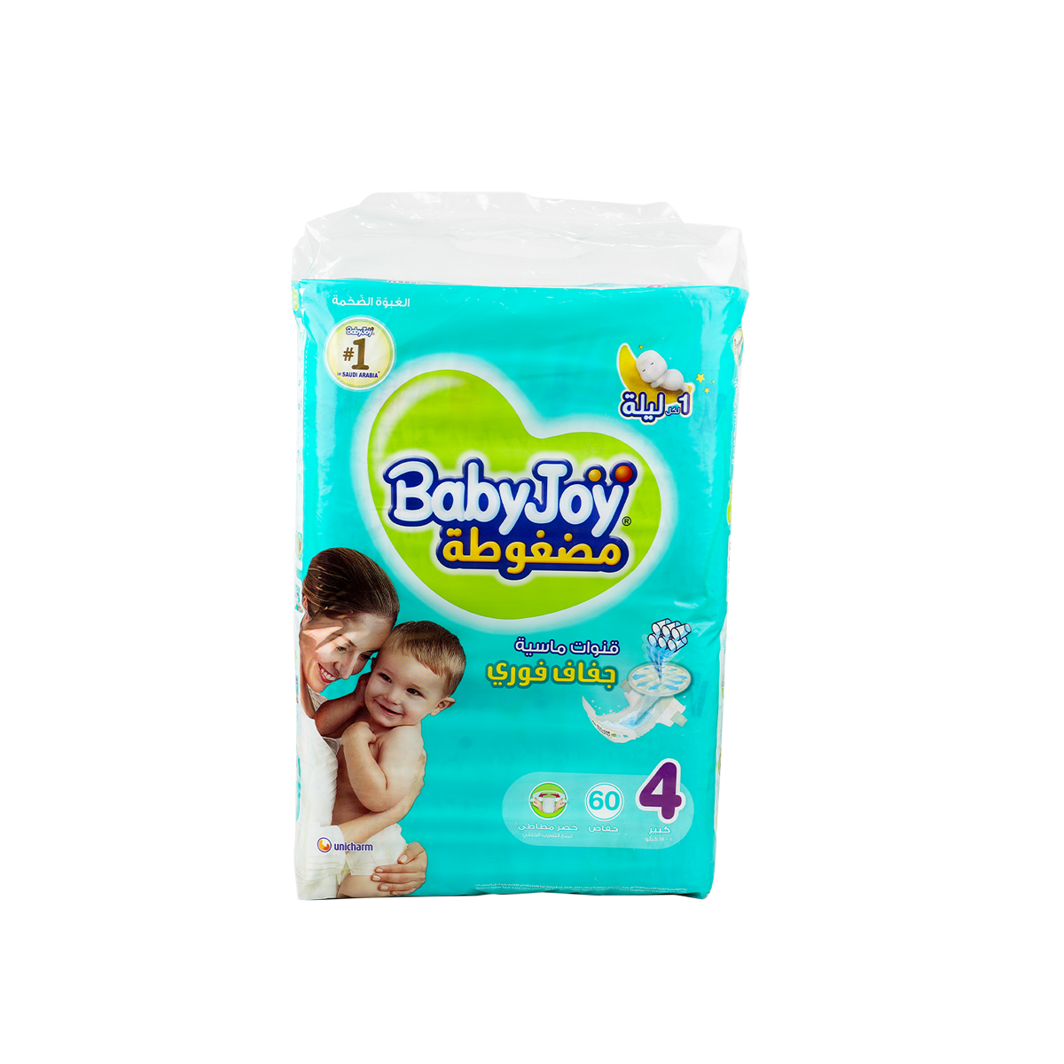 Baby Joy Baby Diapers No.4 (10-18kg) 60pcs