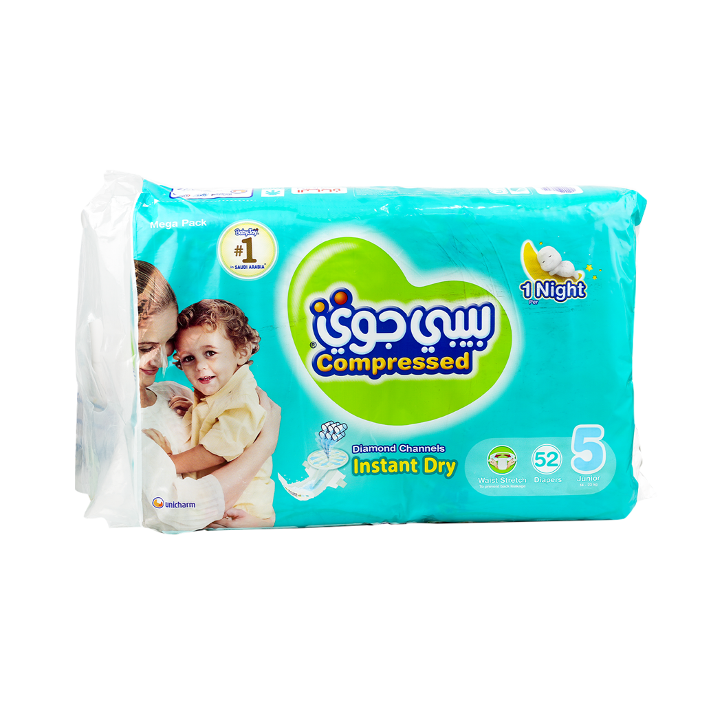 Baby Joy Baby Diapers No.5 (14-23kg) 52pcs