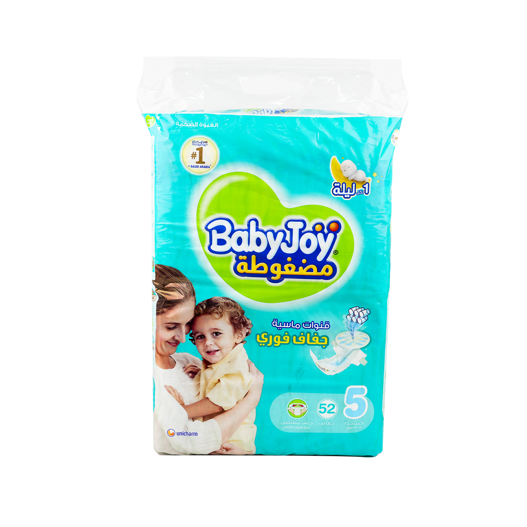 Baby Joy Baby Diapers No.5 (14-23kg) 52pcs