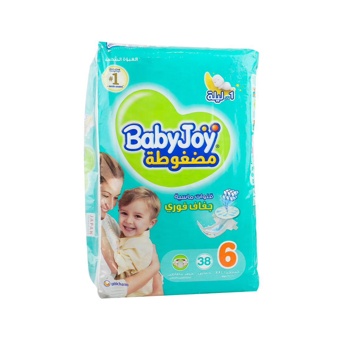 Baby Joy Baby Diapers No.6 (16-25kg) 38pcs