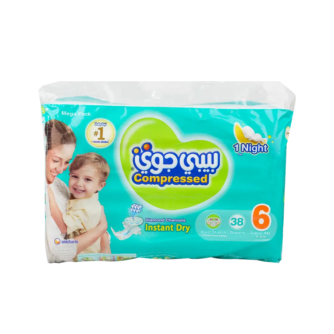 Baby Joy Baby Diapers No.6 (16-25kg) 38pcs