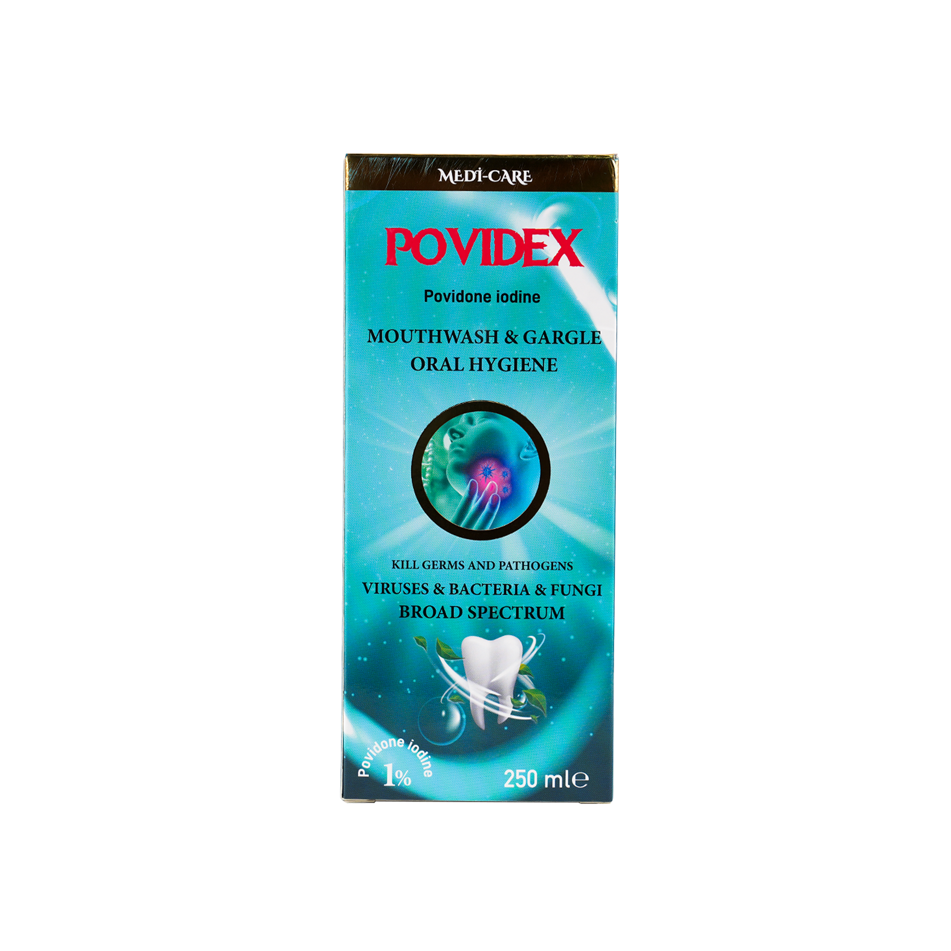 Medi-Care Povidex Mouthwash & Gargle Oral Hygiene 250ml