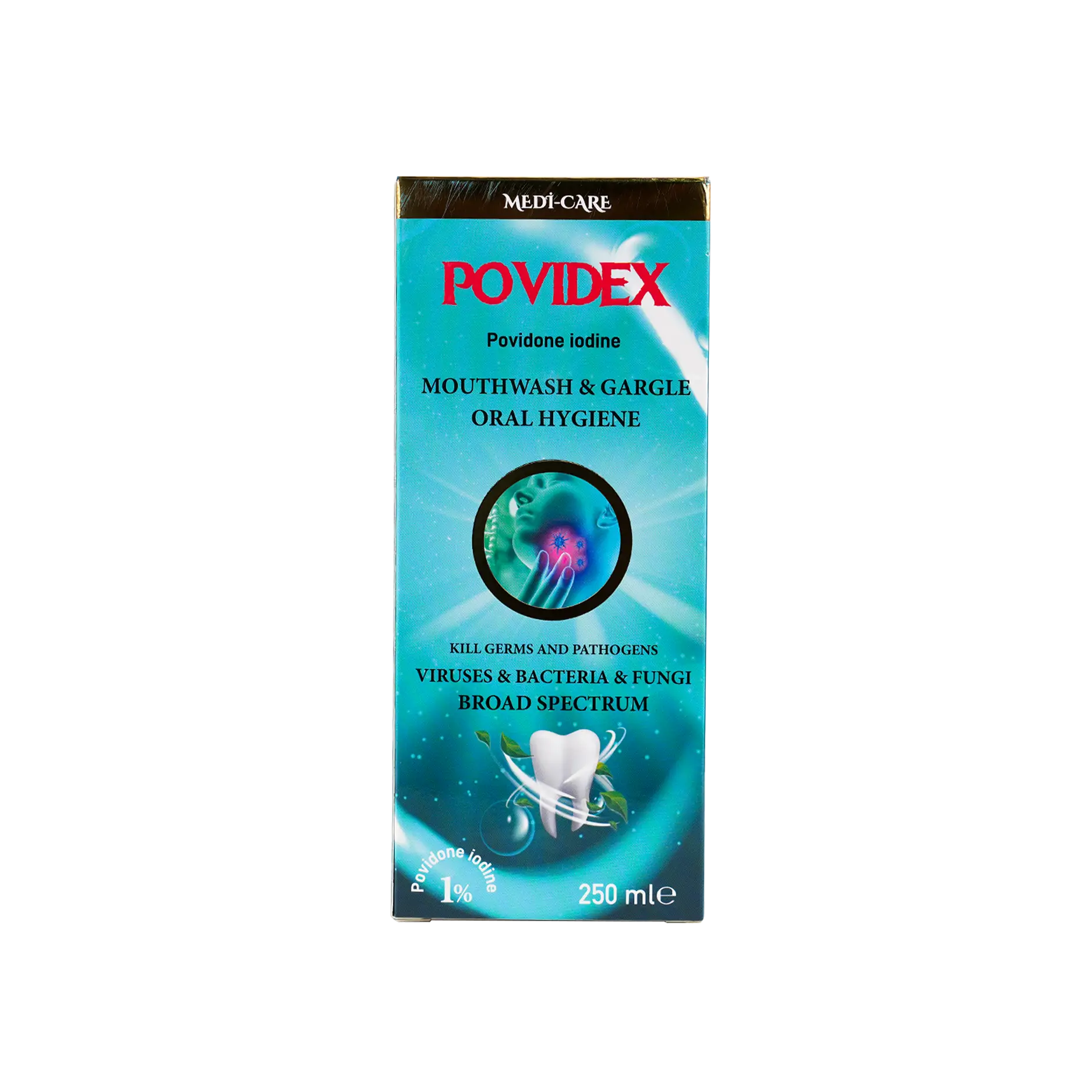 Medi-Care Povidex Mouthwash & Gargle Oral Hygiene 250ml