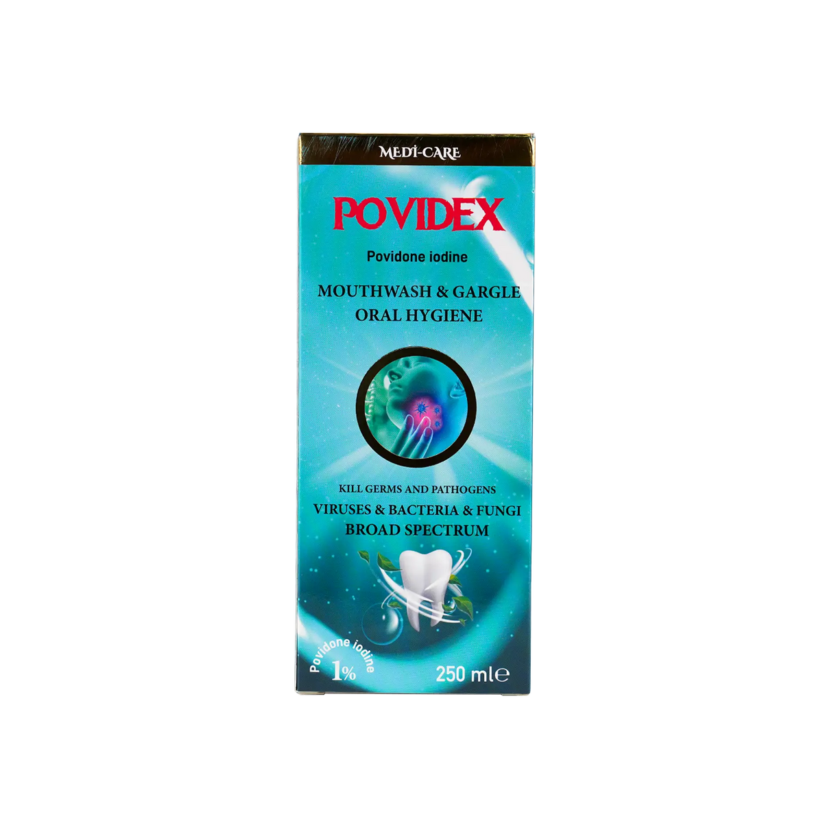 53896-Medi-Care Povidex Mouthwash & Gargle Oral Hygiene 250ml