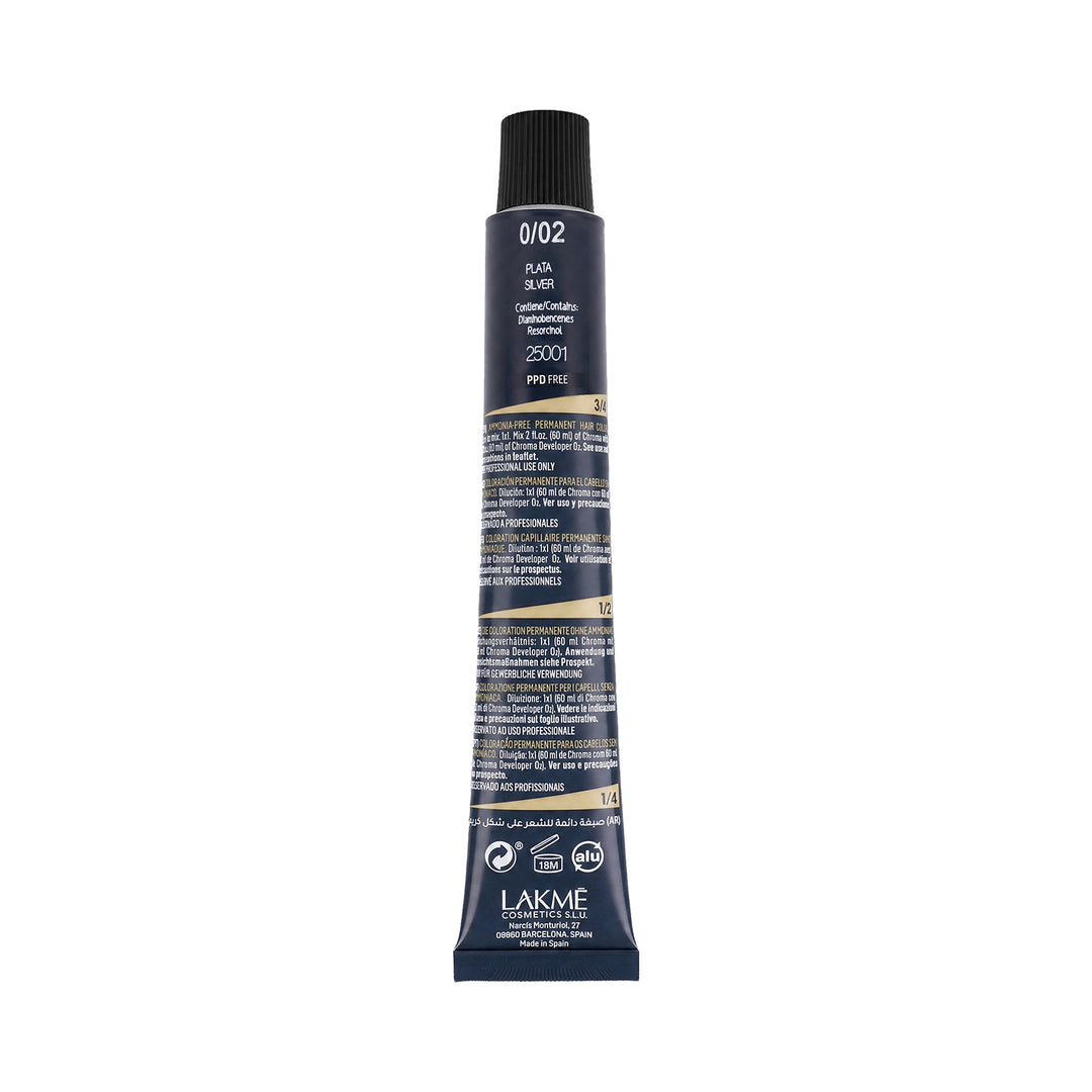 53933-Lakme Chroma 0/02 Blue Silver 60ml +1
