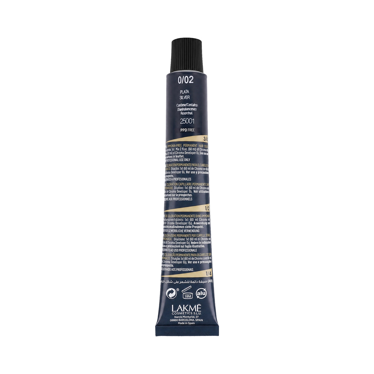 53933-Lakme Chroma 0/02 Blue Silver 60ml +1