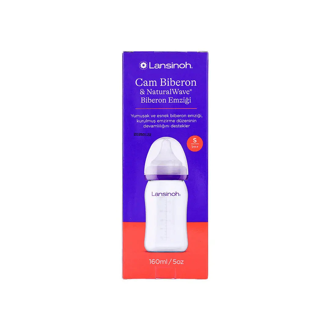 53961-Lansinoh Glass Fedding Bottle 160ml - 3087 +4