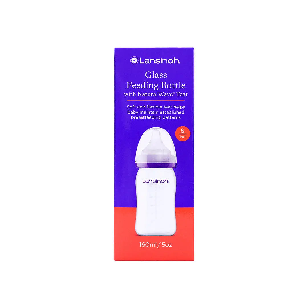 53961-Lansinoh Glass Fedding Bottle 160ml - 3087 +1