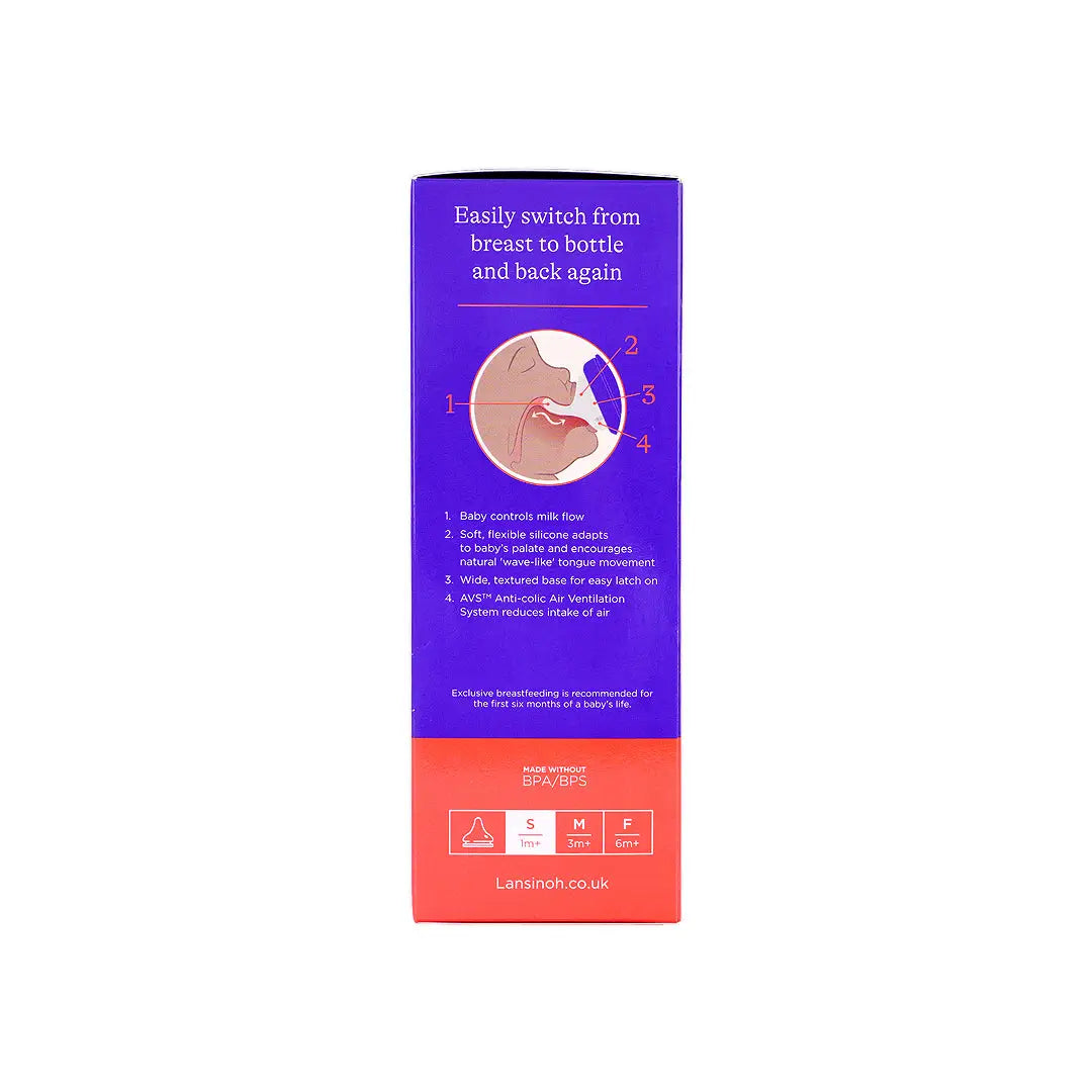 53961-Lansinoh Glass Fedding Bottle 160ml - 3087 +3