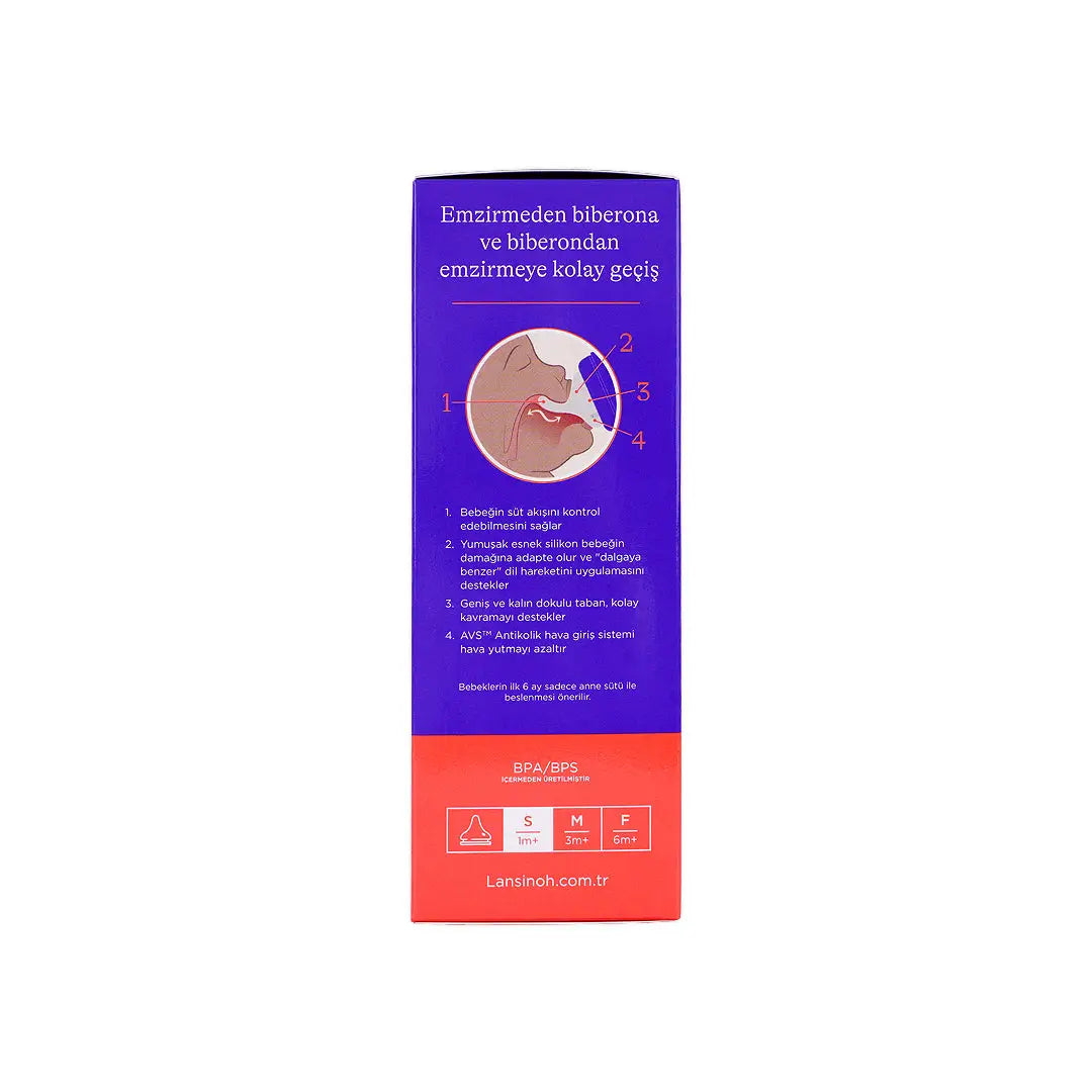 53961-Lansinoh Glass Fedding Bottle 160ml - 3087 +2