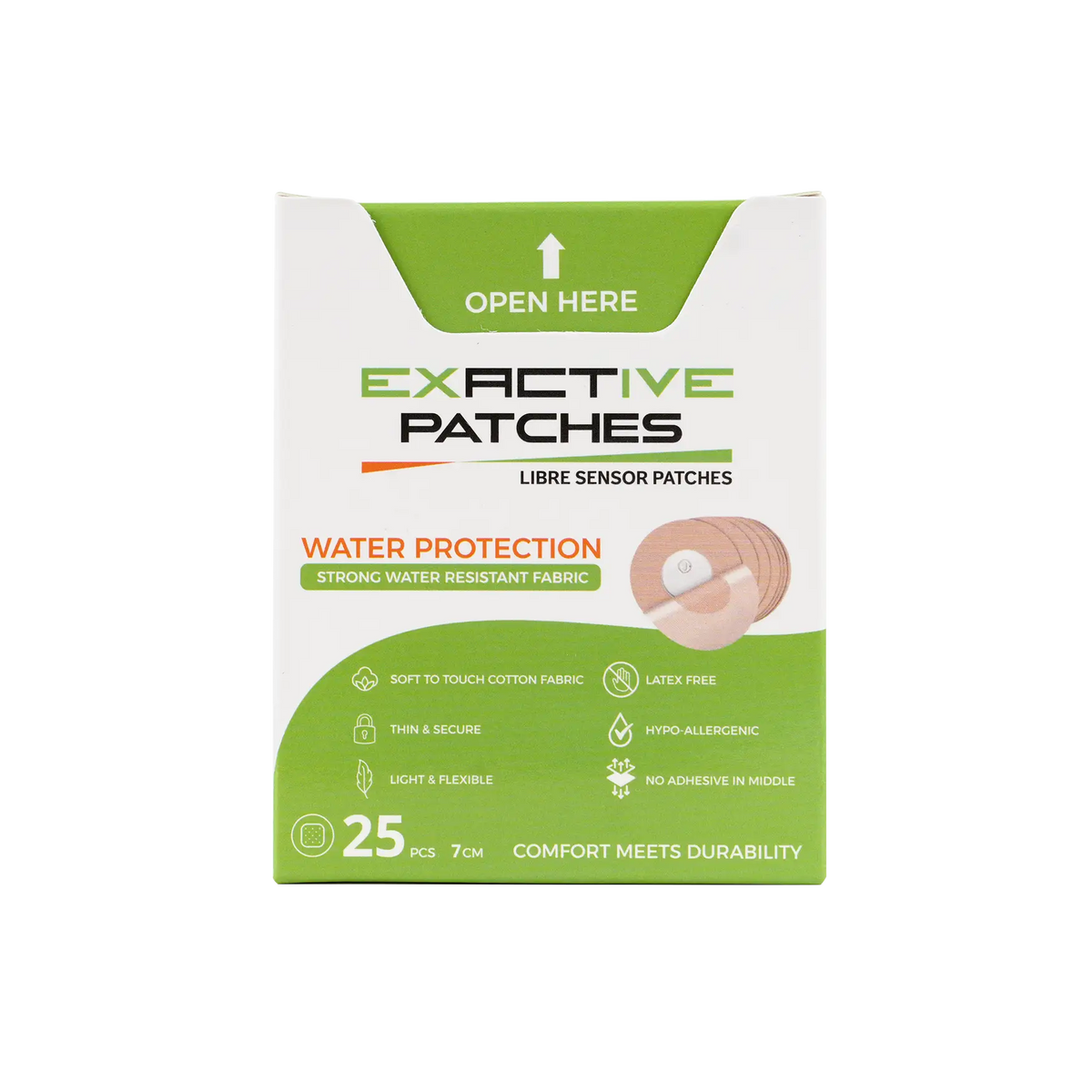 54009-Exactive Libre Sensor 2 waterproof Patches 7cm 25pcs