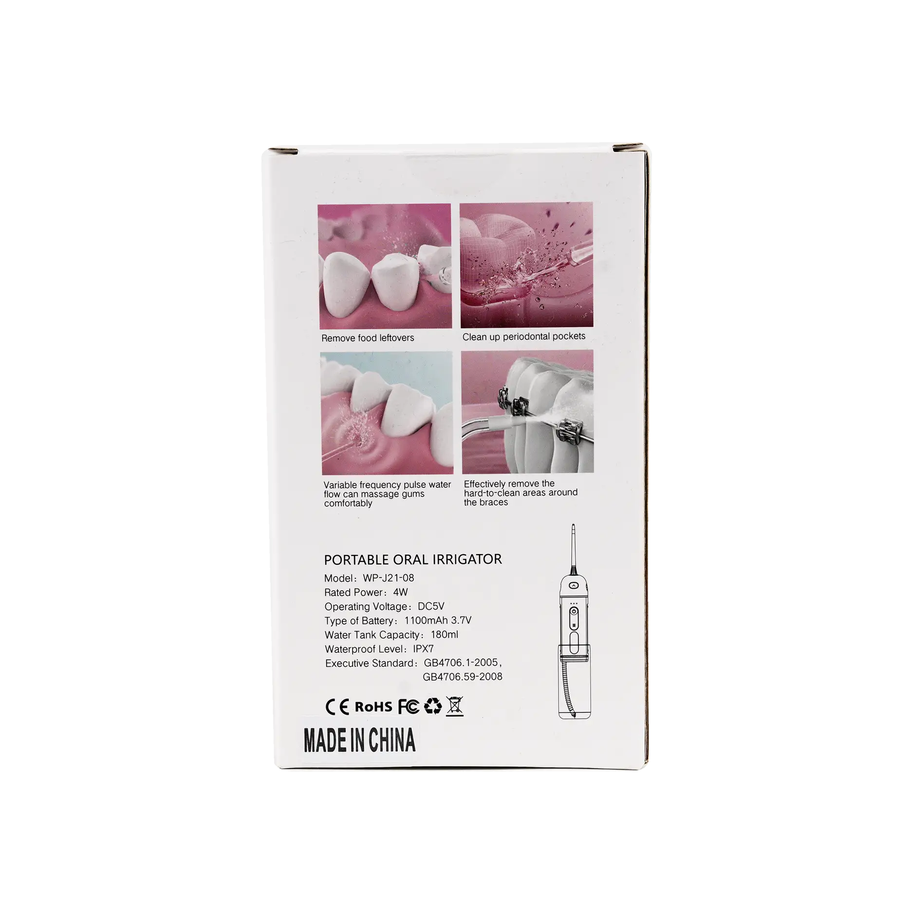 Black & Brown Portable Oral Irrigator â€“ Wp-J21-08