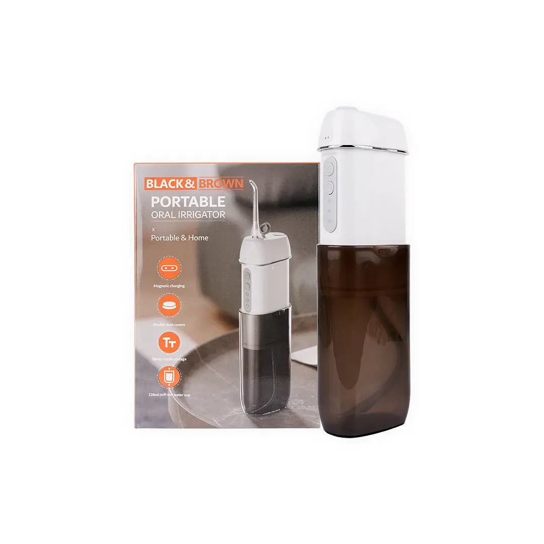 54034-Black &amp; Brown Portable Oral Irrigator – Wp-J21-08