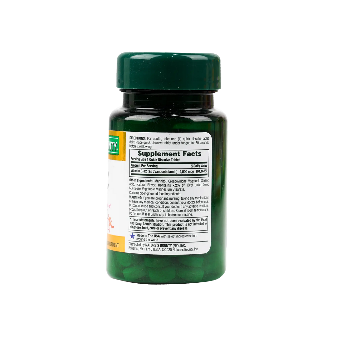 54035-Natures Bounty B-12 2500mcg 75tabs +1