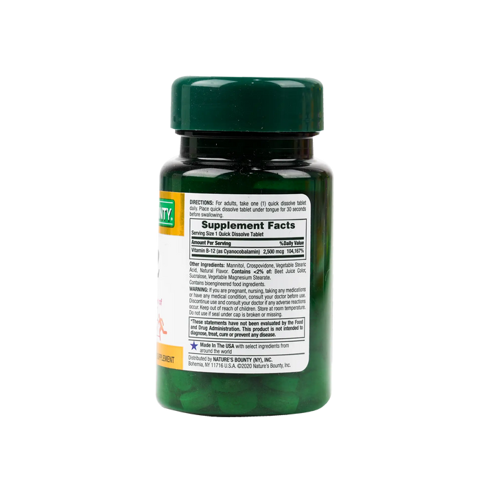 54035-Natures Bounty B-12 2500mcg 75tabs +1