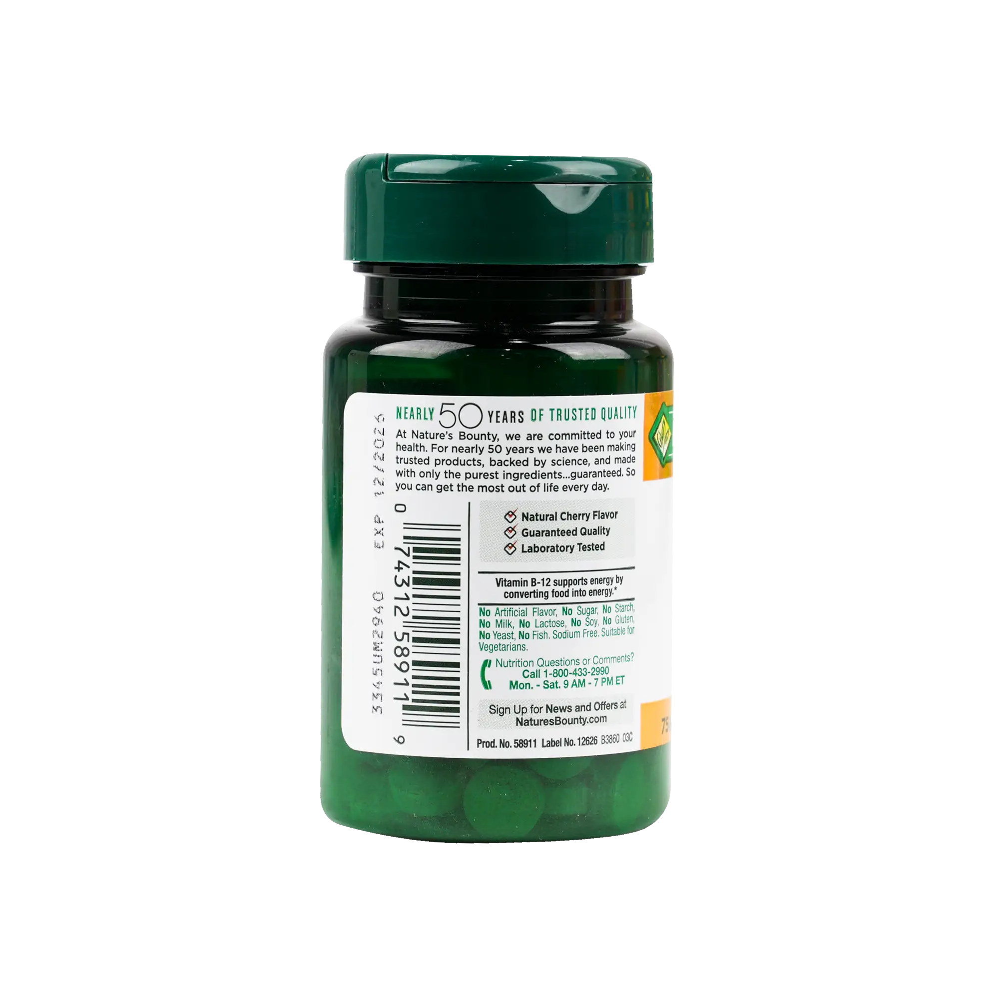 Natures Bounty B-12 2500mcg 75tabs