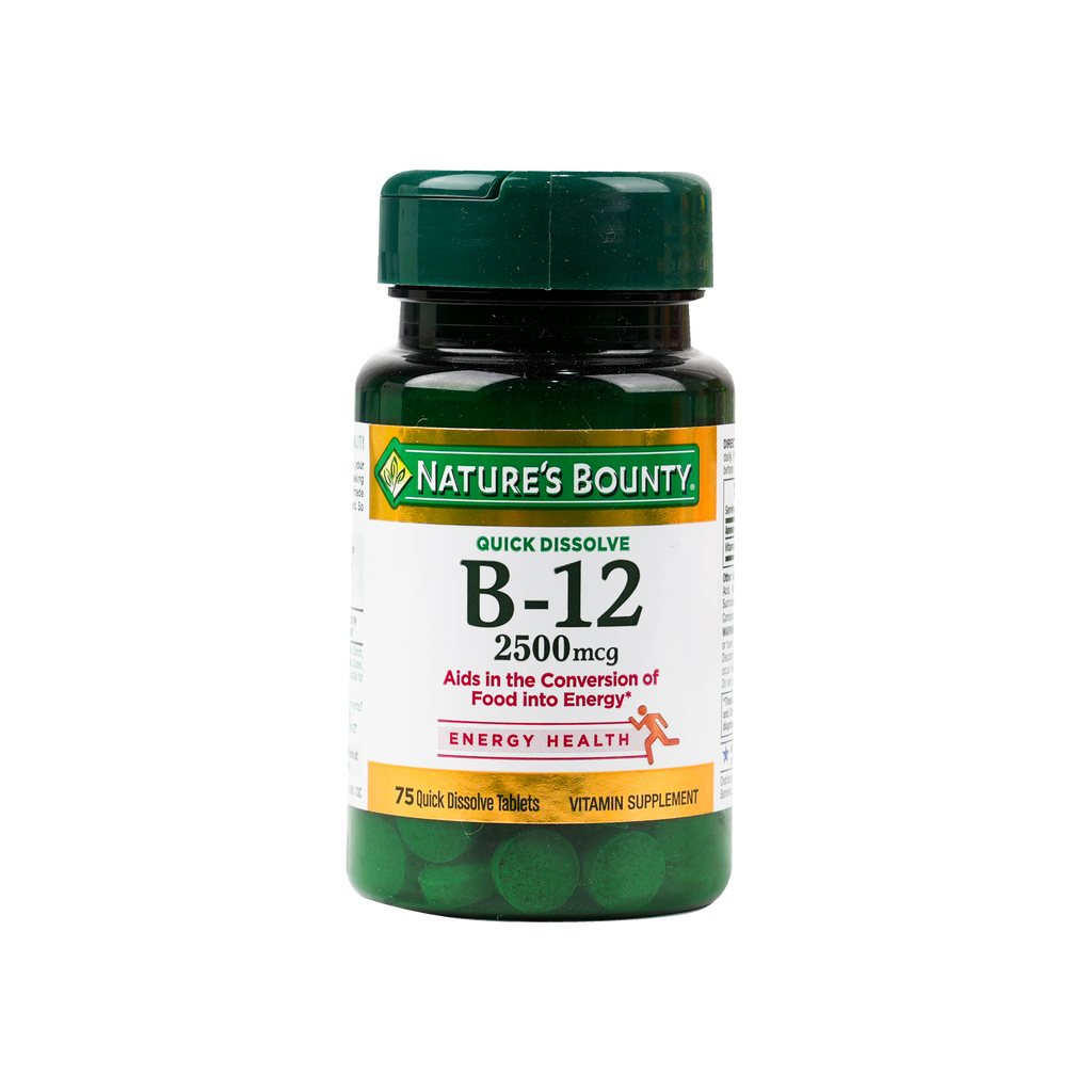 Natures Bounty B-12 2500mcg 75tabs