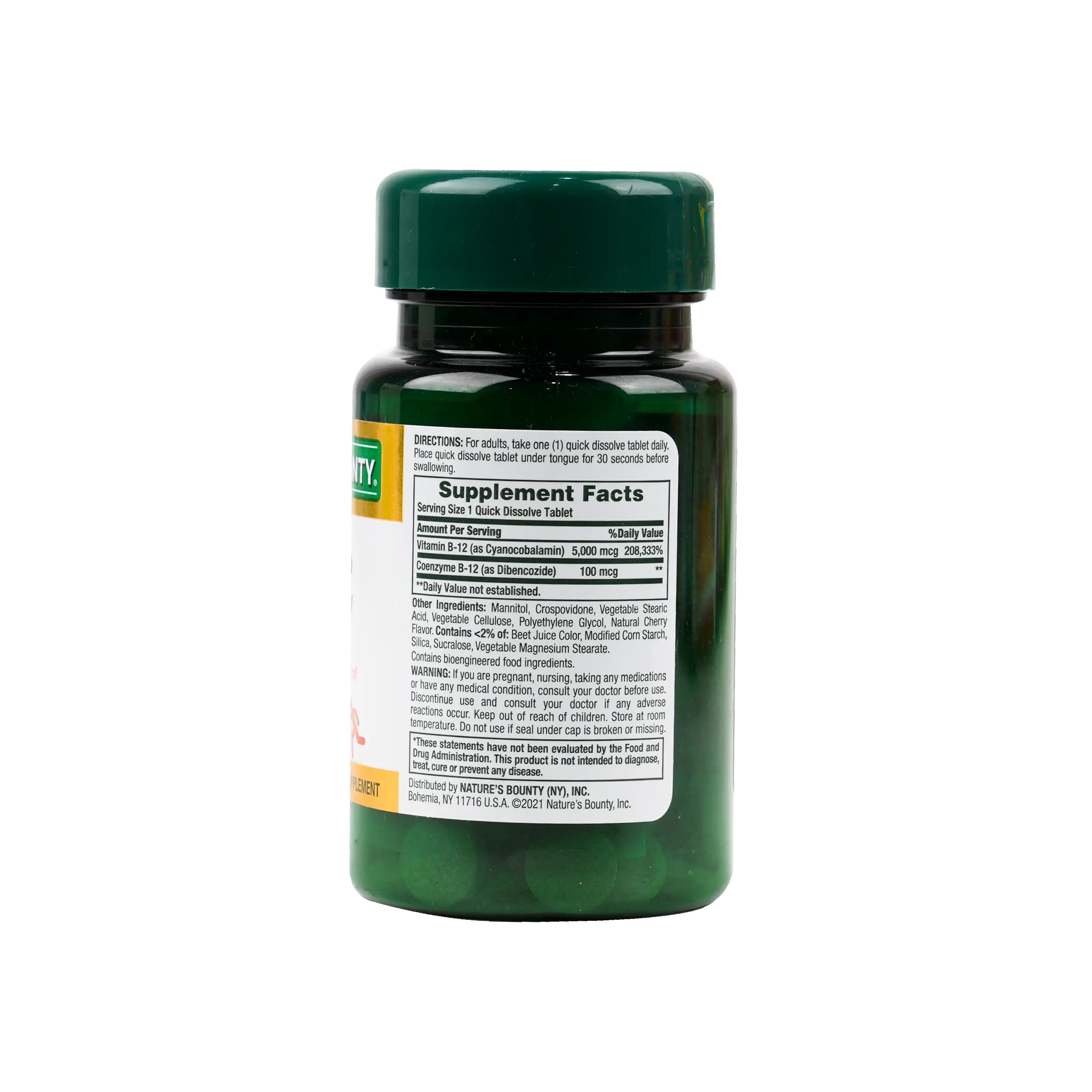 Natures Bounty B-12 5000mcg 40tabs