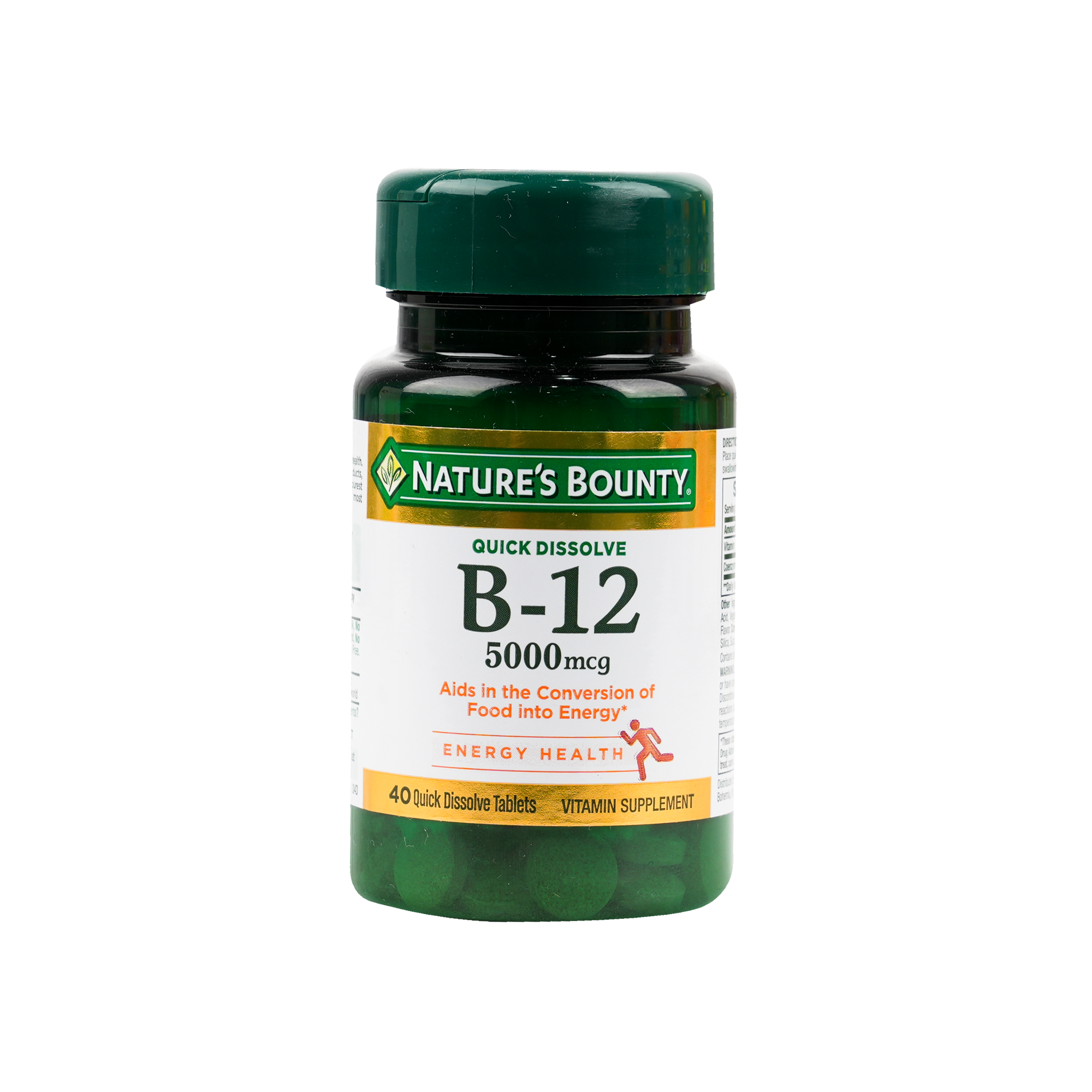 Natures Bounty B-12 5000mcg 40tabs