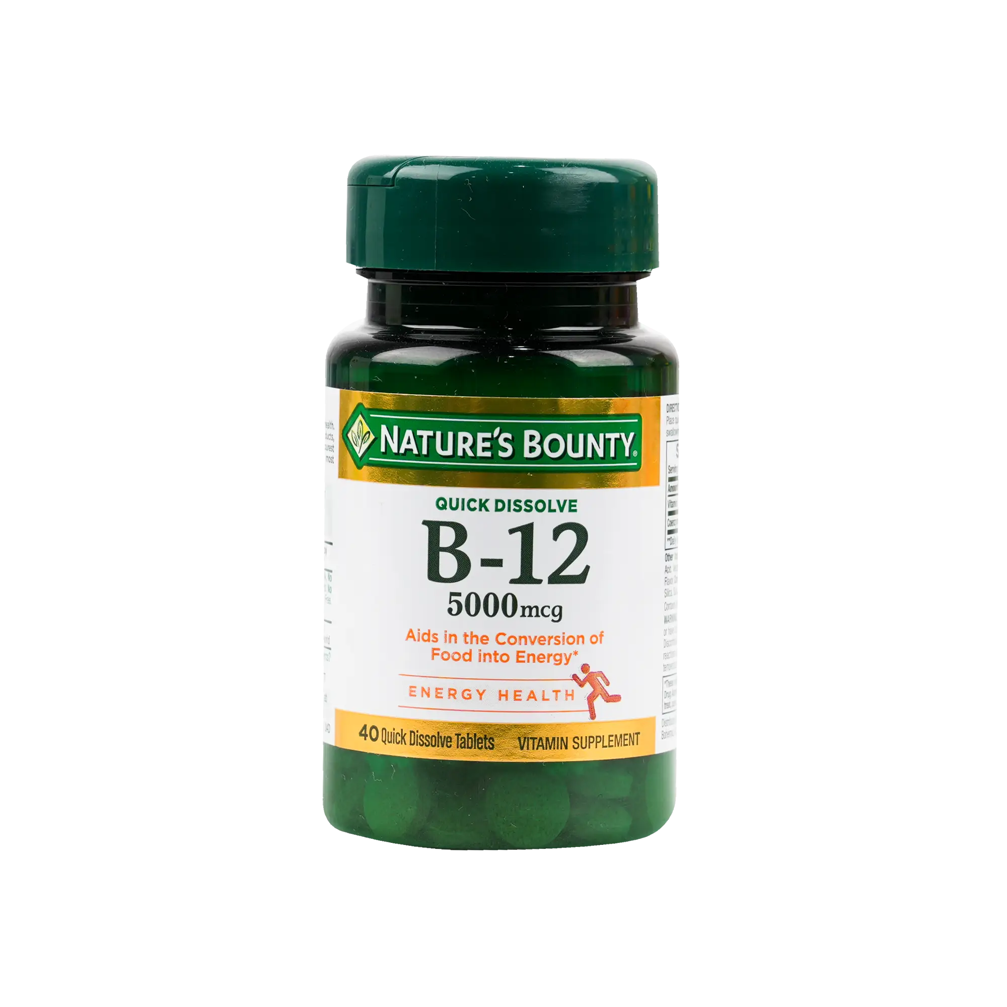 Natures Bounty B-12 5000mcg 40tabs