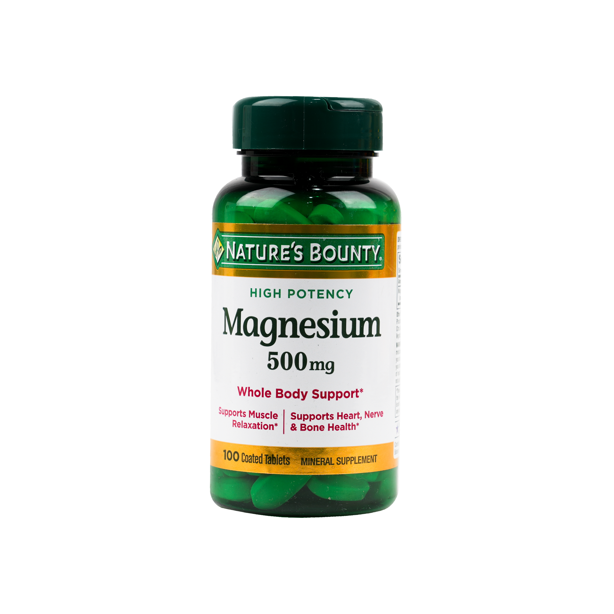 Natures Bounty Magnesium 500mg 100 Tablets