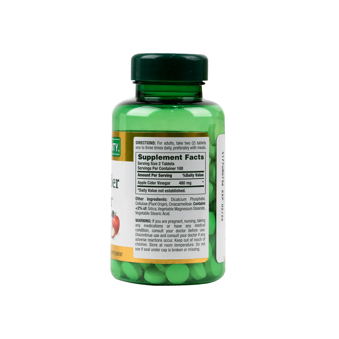 54044-Natures Bounty Apple Cider Vinegar 480mg 200 Tablets +2
