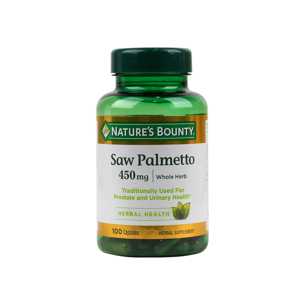 Natures Bounty Saw Palmetto 450mg 100 Capsules