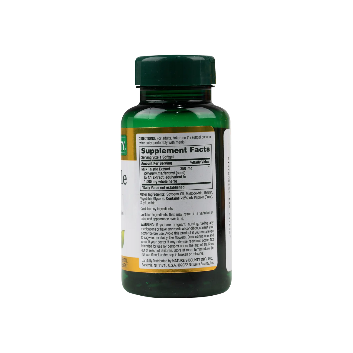 54046-Natures Bounty Milk Thistle Extract 1000mg 50 Softgels +1