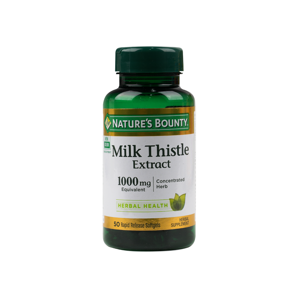 Natures Bounty Milk Thistle Extract 1000mg 50 Softgels