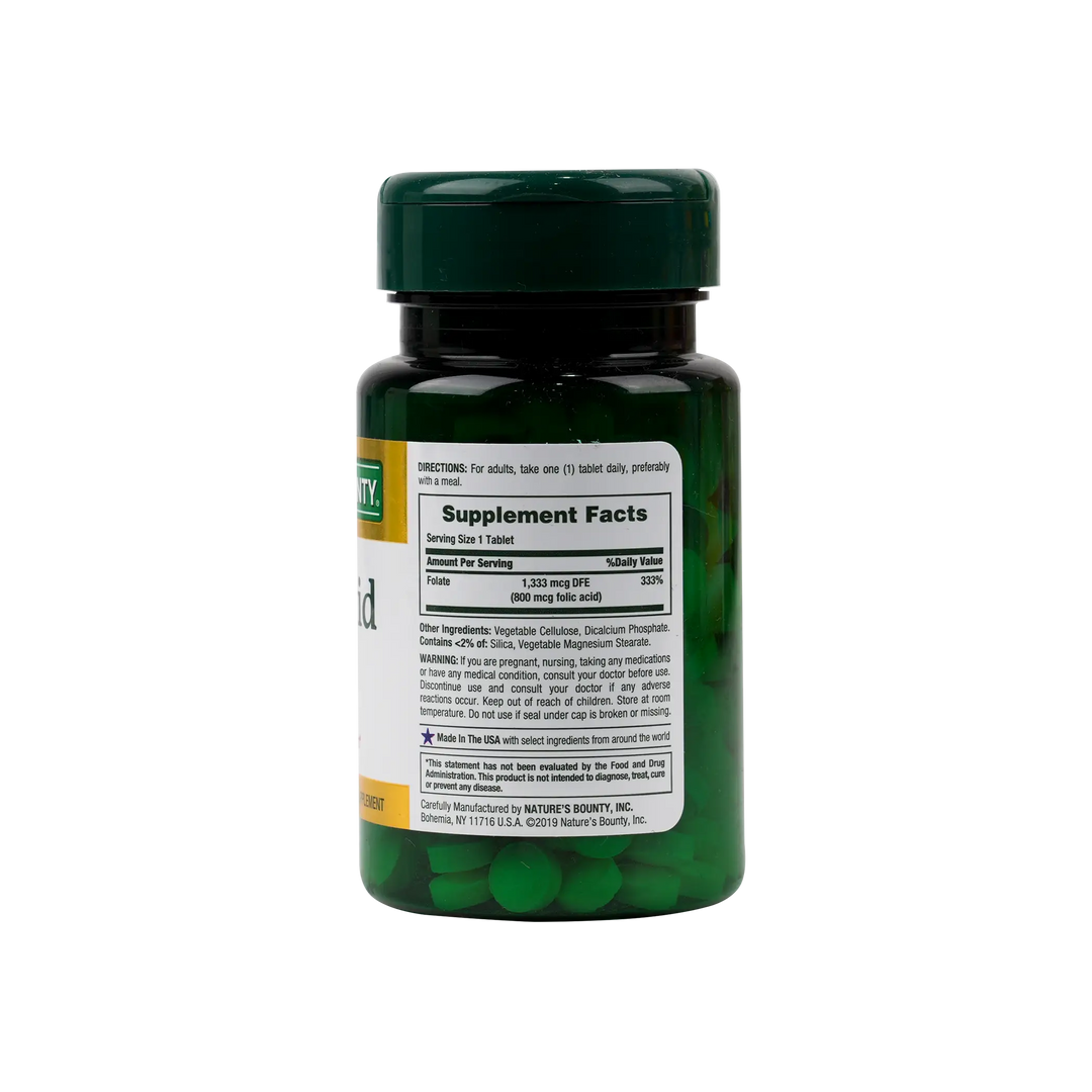 54047-Natures Bounty Folic Acid 800mcg 250 Tablets +1