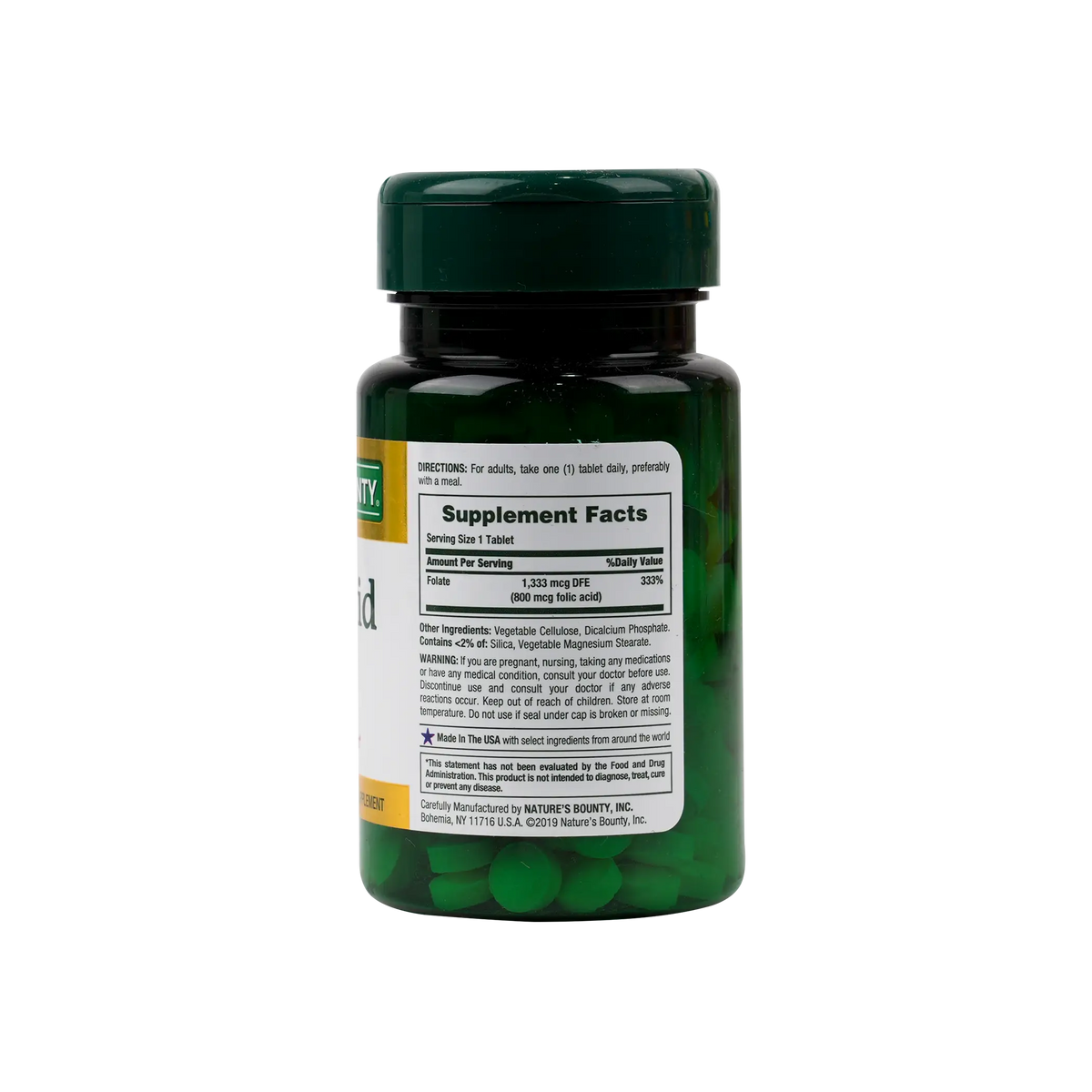 54047-Natures Bounty Folic Acid 800mcg 250 Tablets +1