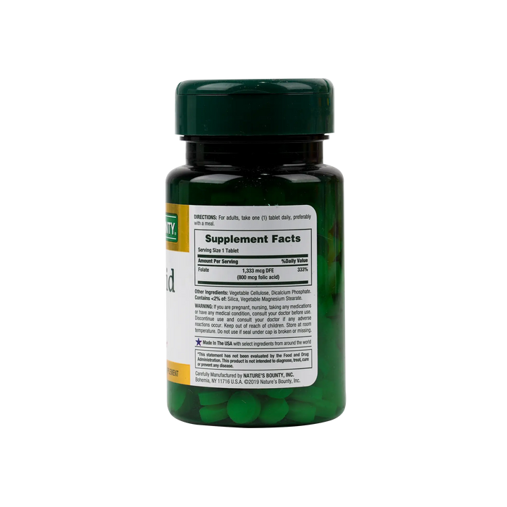 54047-Natures Bounty Folic Acid 800mcg 250 Tablets +1