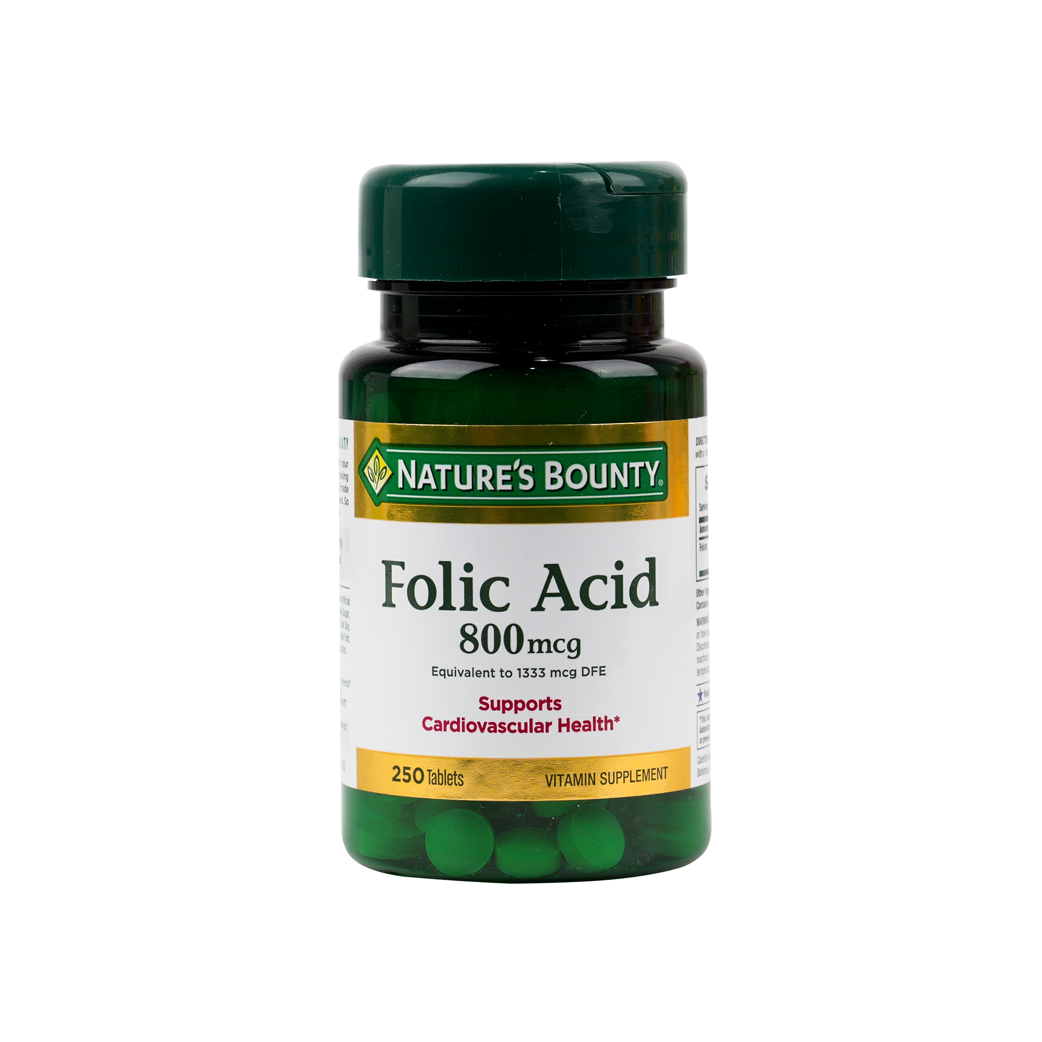 Natures Bounty Folic Acid 800mcg 250 Tablets