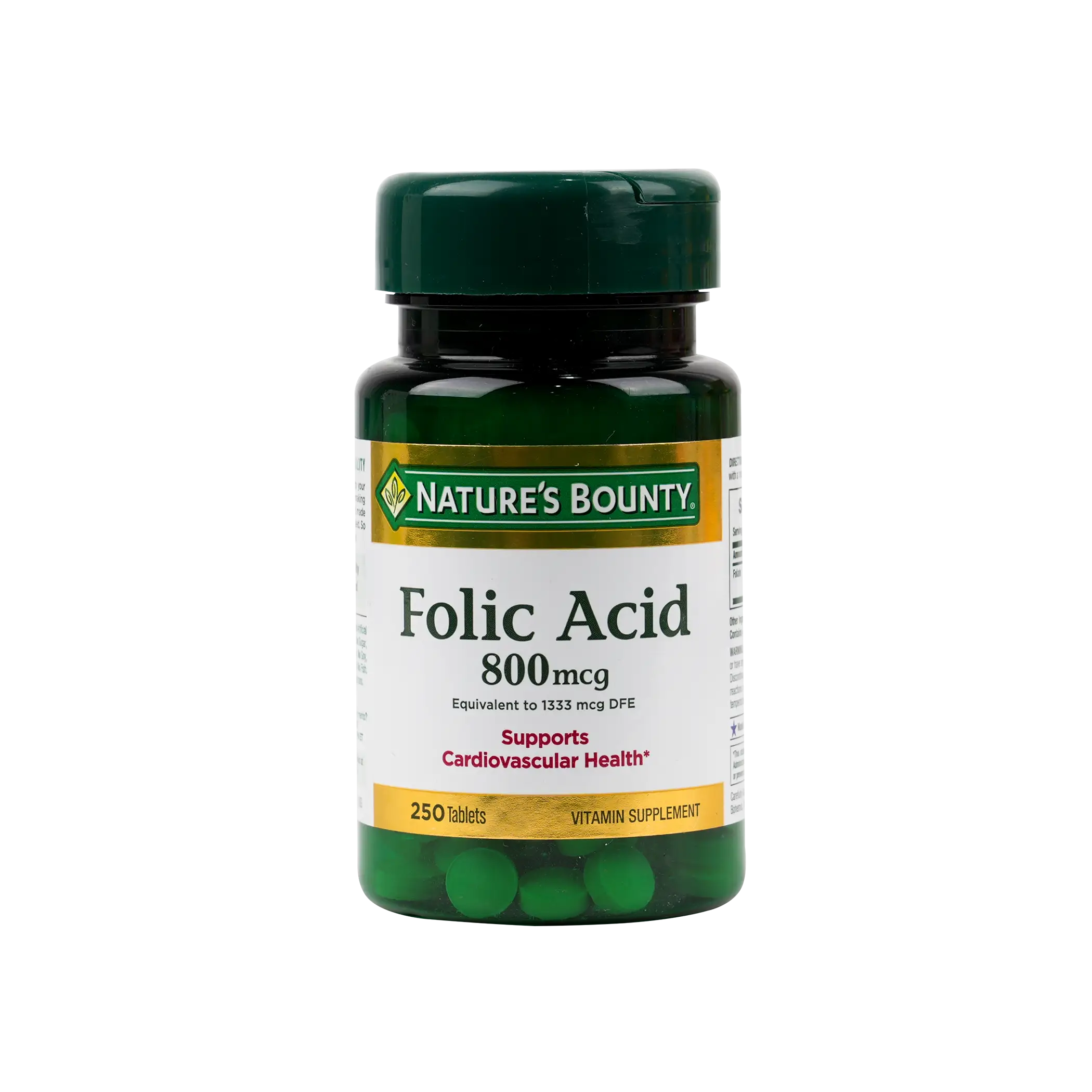 Natures Bounty Folic Acid 800mcg 250 Tablets