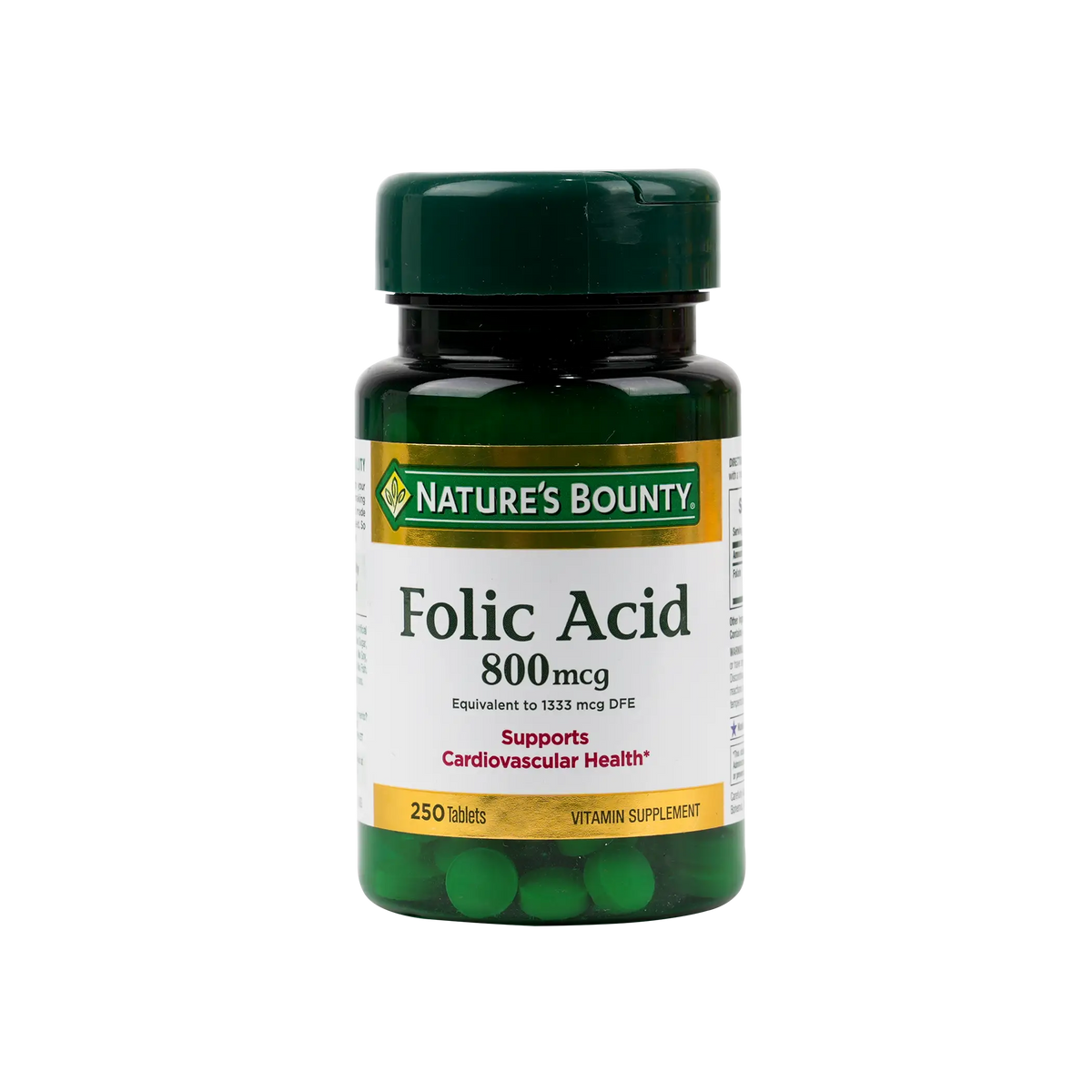 54047-Natures Bounty Folic Acid 800mcg 250 Tablets