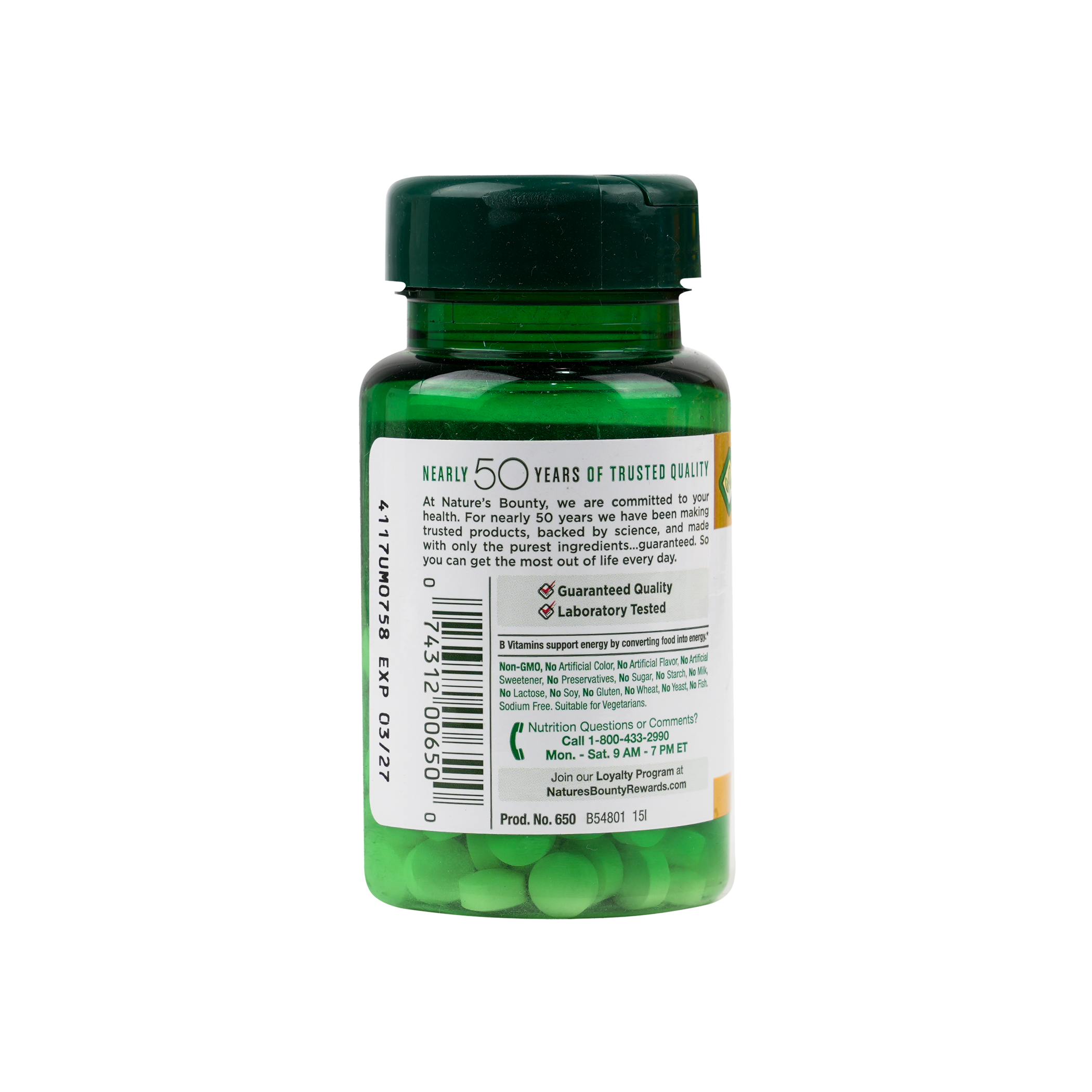 Natures Bounty B-6 100mg 100 Tablets