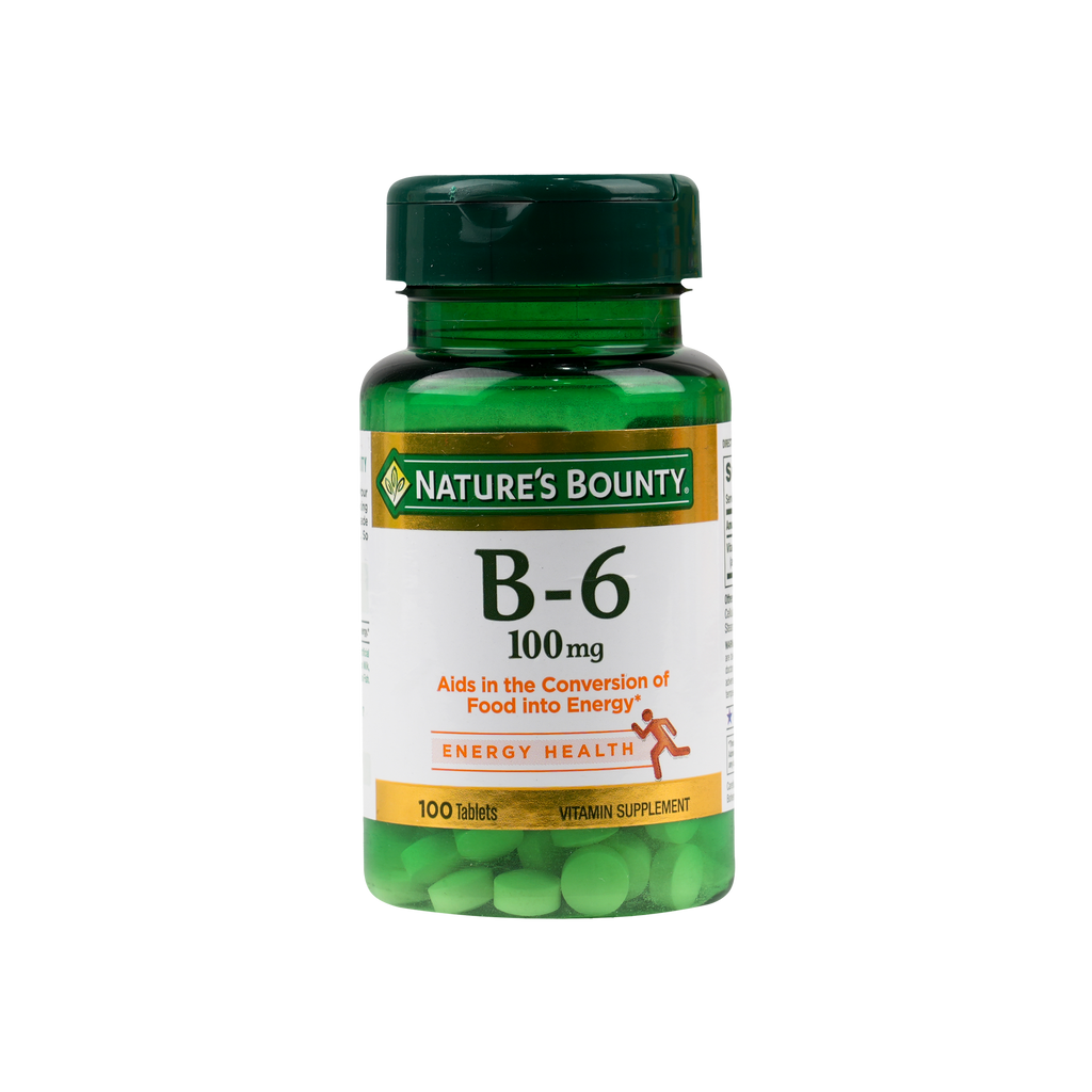 Natures Bounty B-6 100mg 100 Tablets