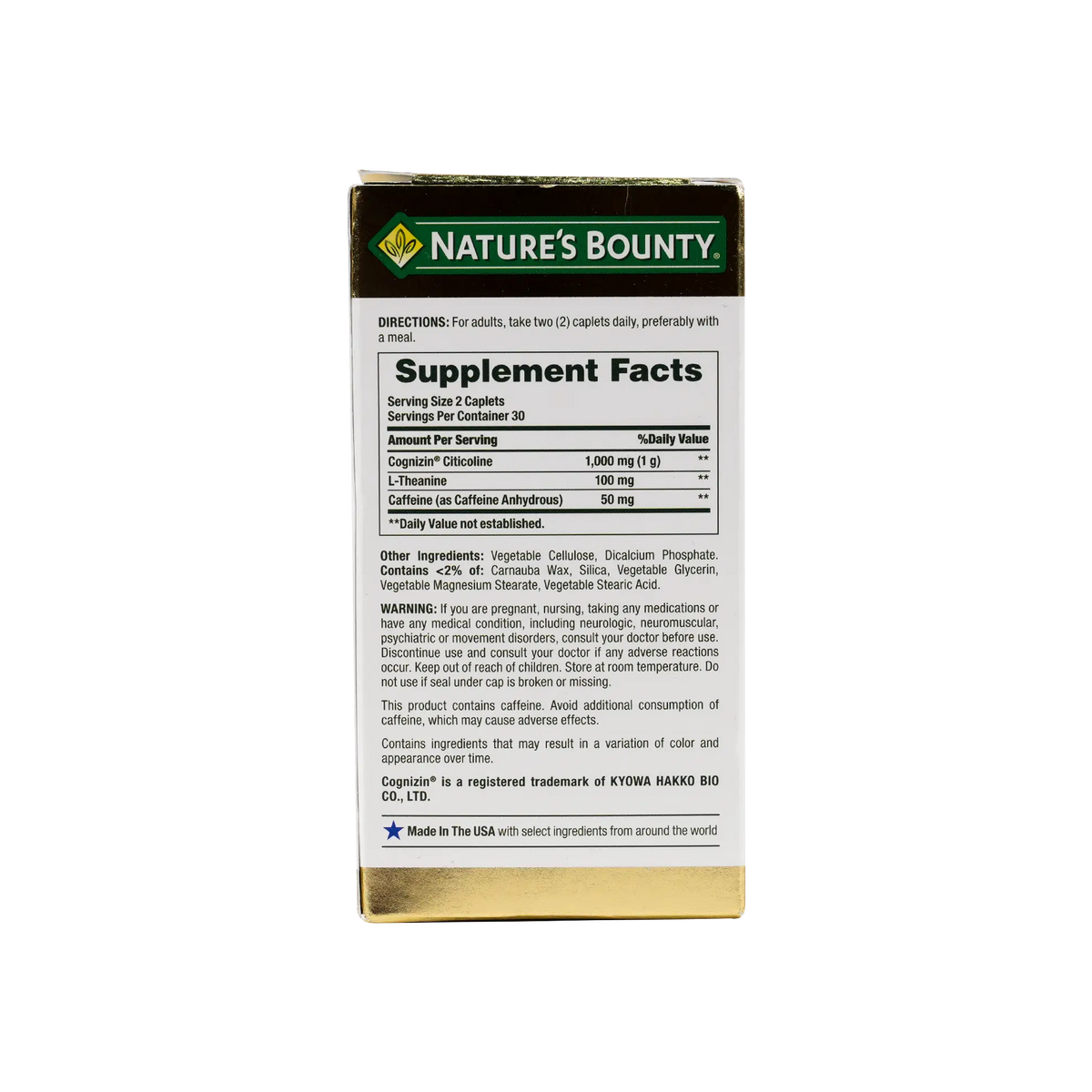 54049-Natures Bounty Active Mind 1000mg 60 Tablets +1