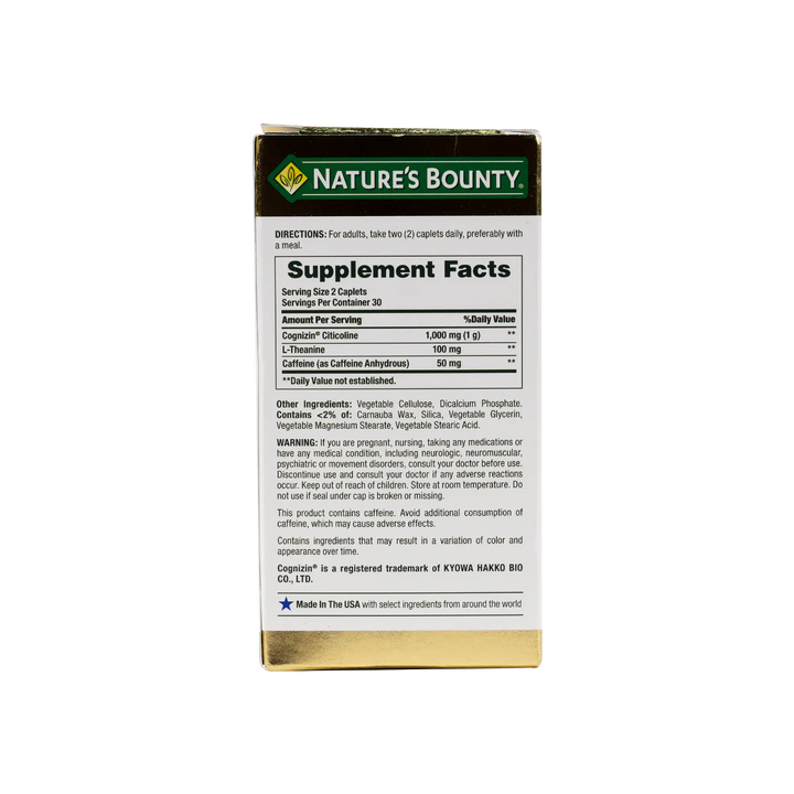 54049-Natures Bounty Active Mind 1000mg 60 Tablets +1