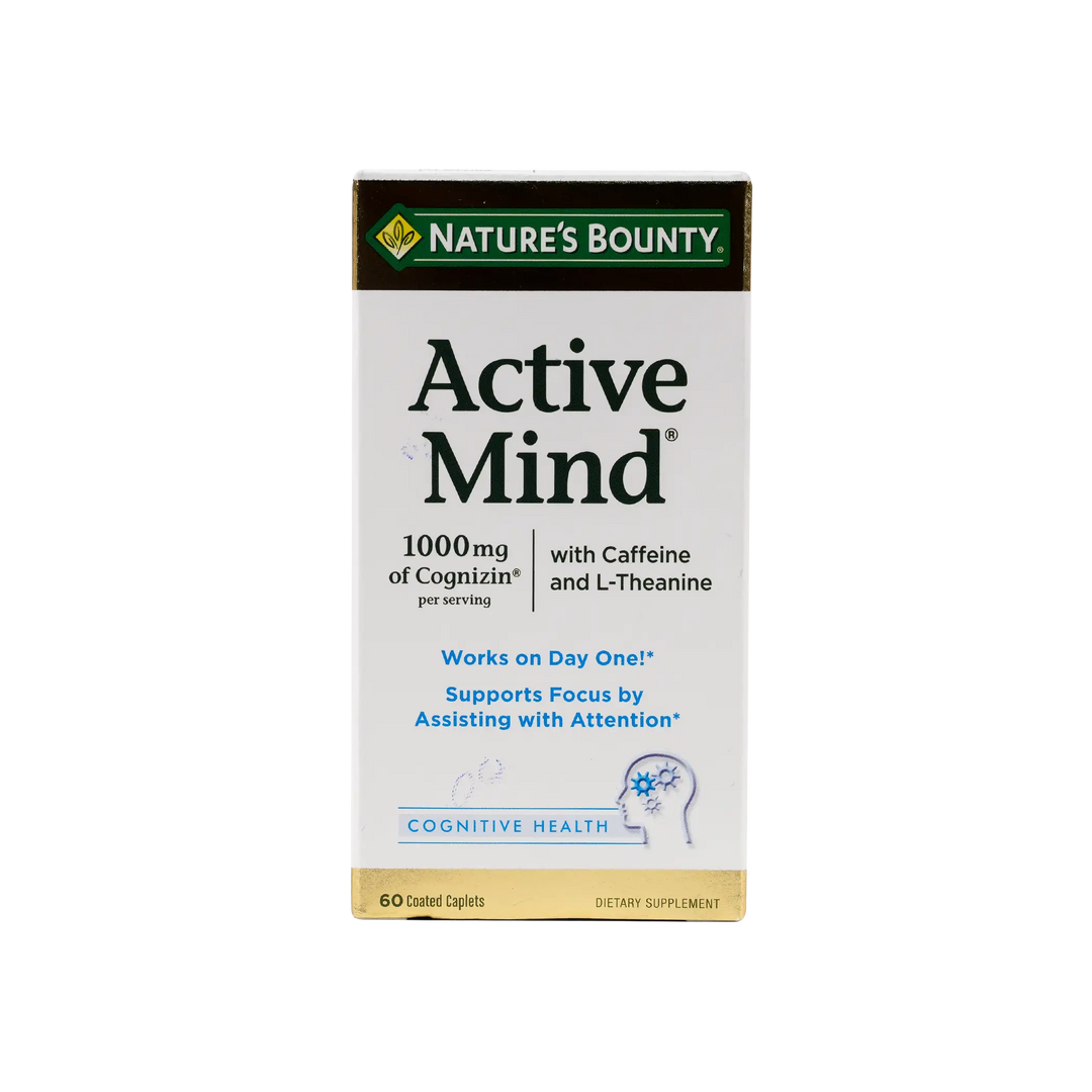 54049-Natures Bounty Active Mind 1000mg 60 Tablets