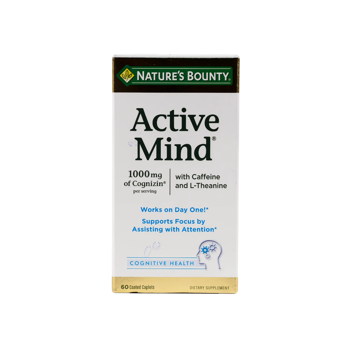 54049-Natures Bounty Active Mind 1000mg 60 Tablets