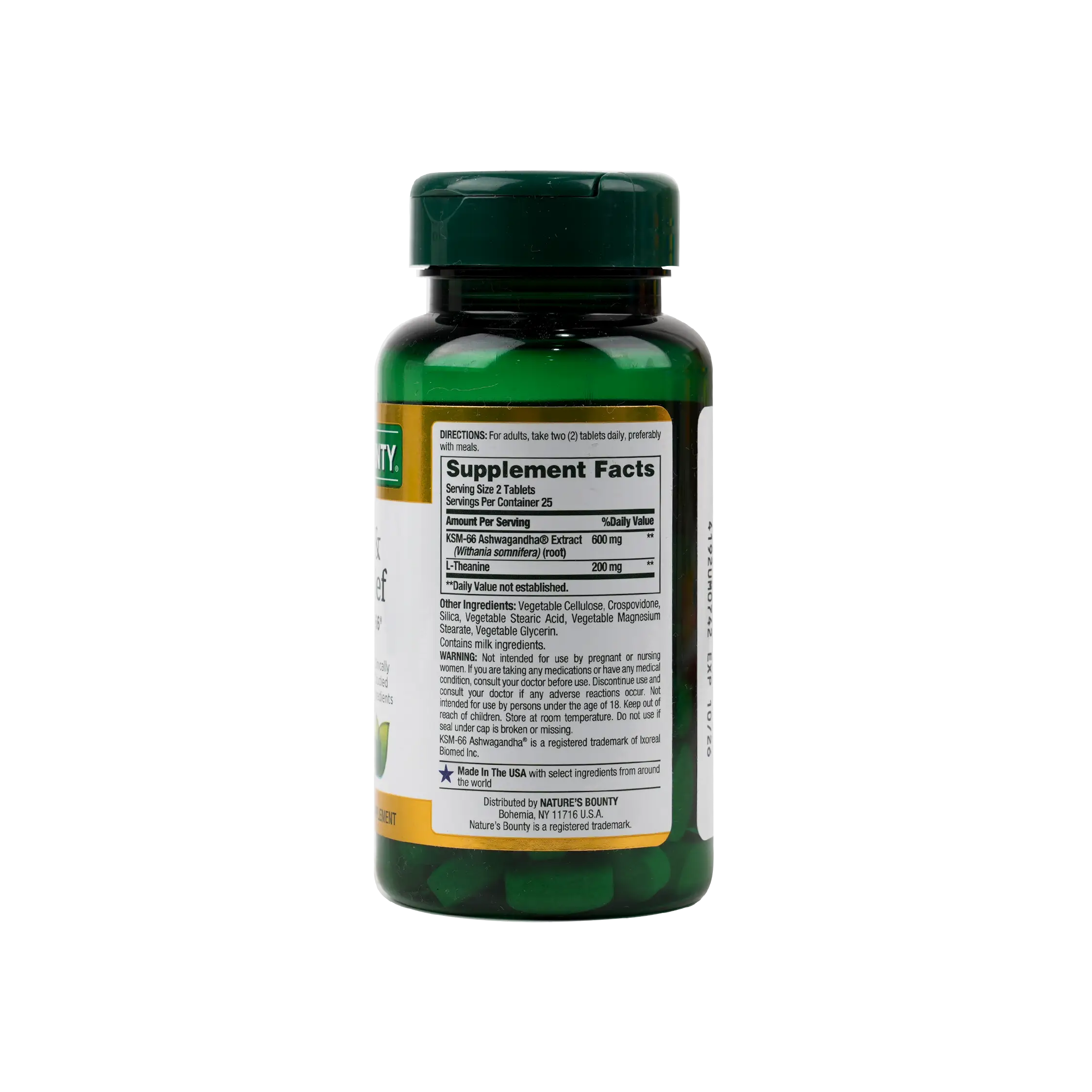 Natures Bounty Anxiety & Stress Relief 50 Tablets