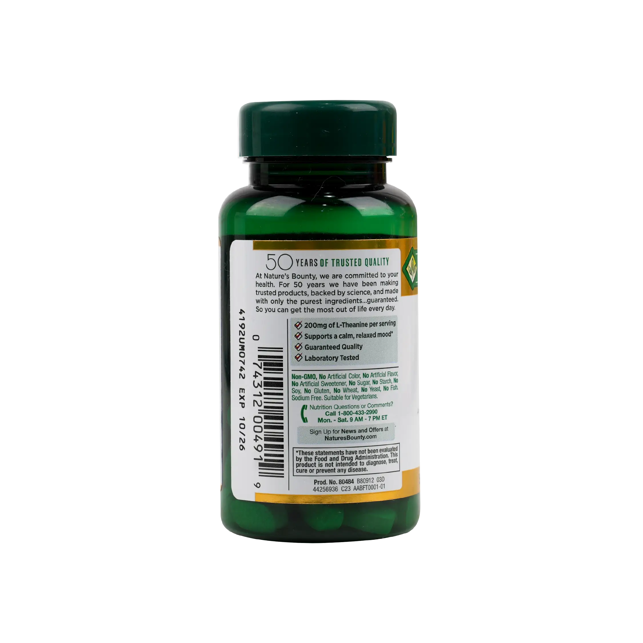 Natures Bounty Anxiety & Stress Relief 50 Tablets