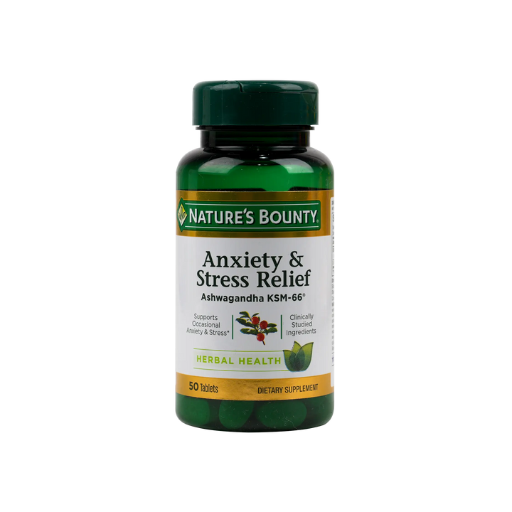 54050-Natures Bounty Anxiety &amp; Stress Relief 50 Tablets