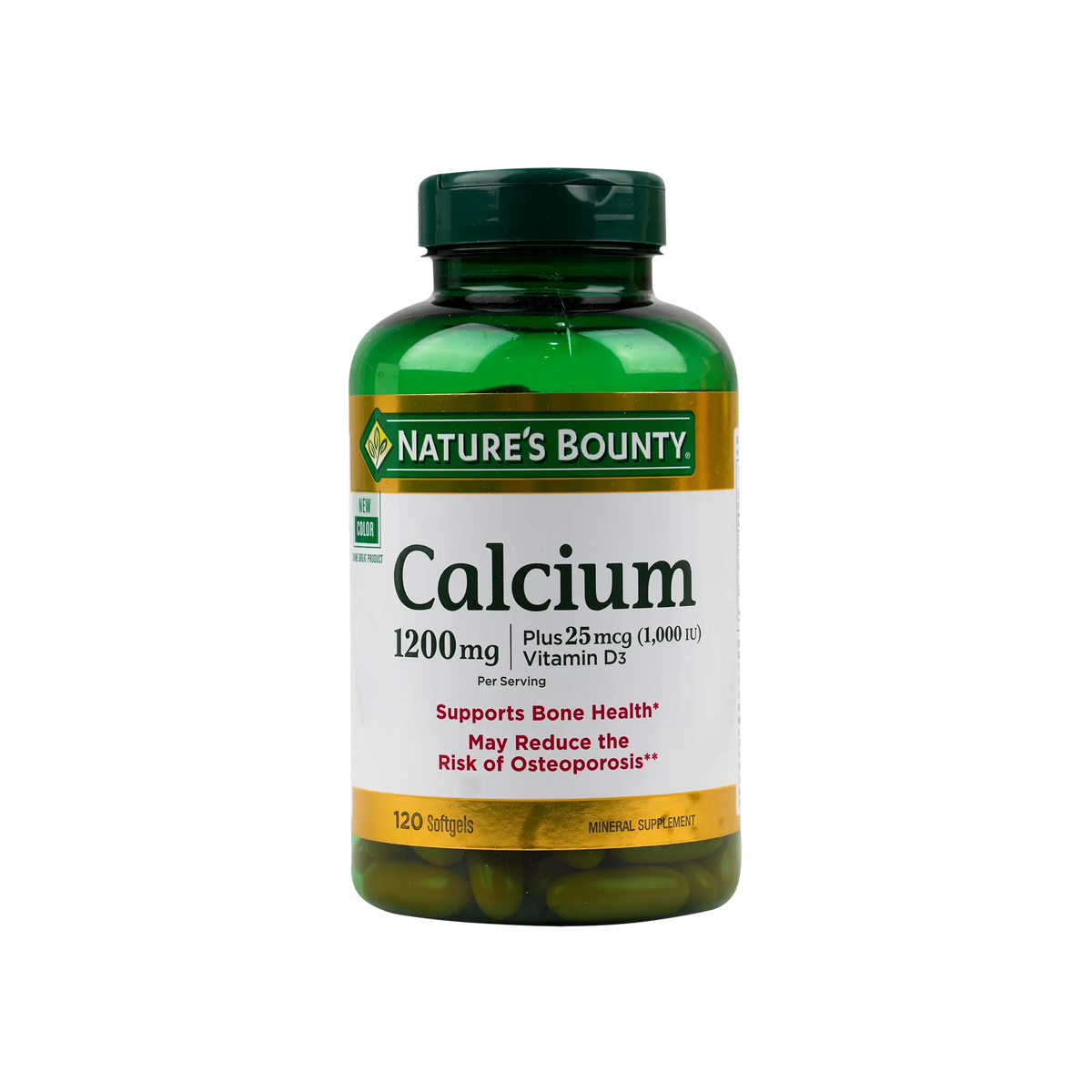 54051-Natures Bounty Calcium 1200mg Plus 25mcg Vit D3 120 Softgels