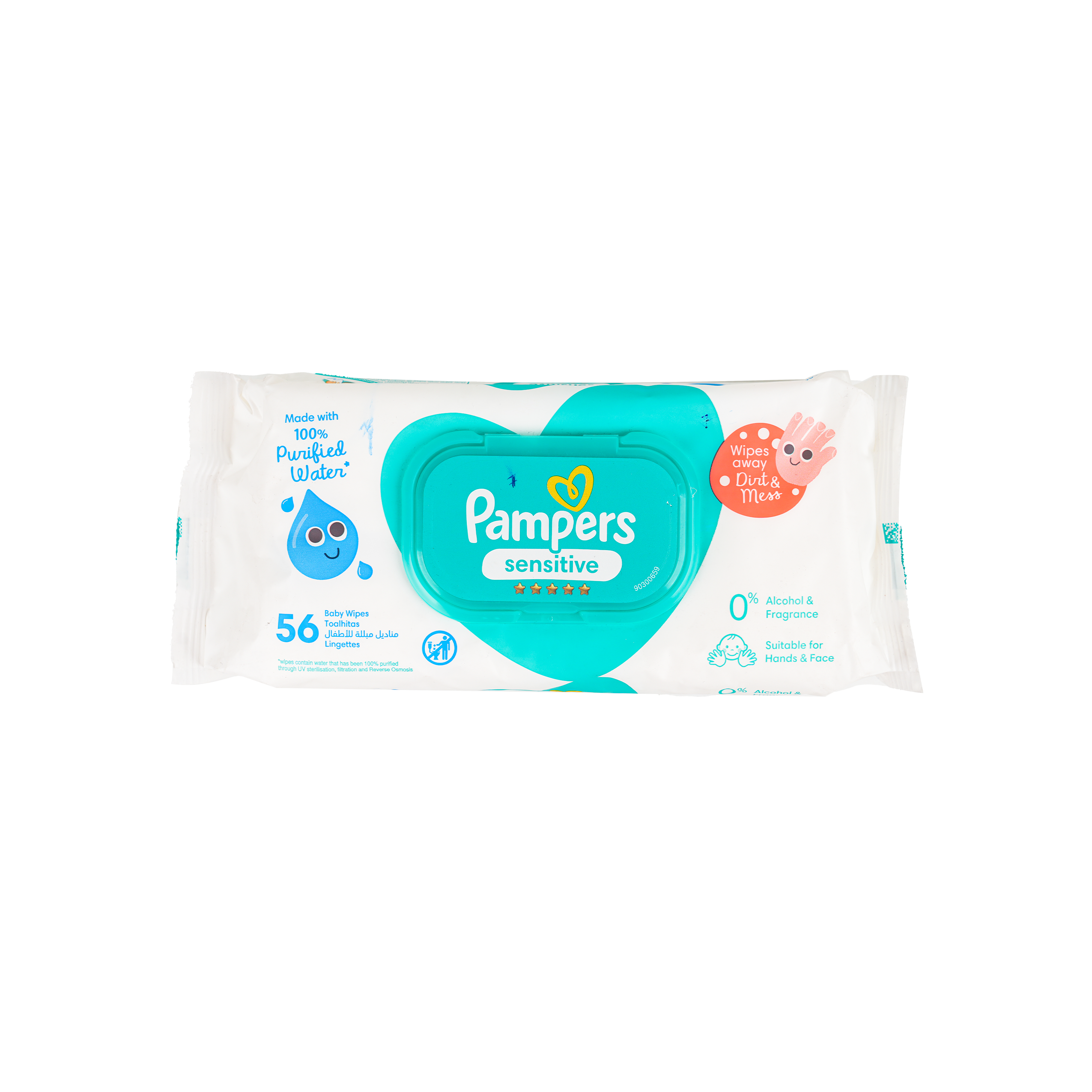 Pampers Sensitive Wipes 56pcs-6649