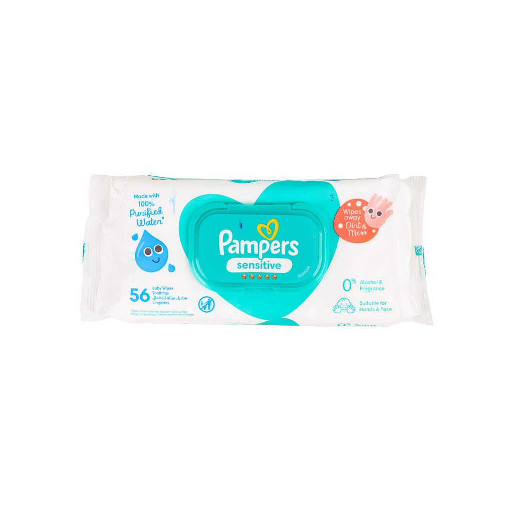 Pampers Sensitive Wipes 56pcs-6649